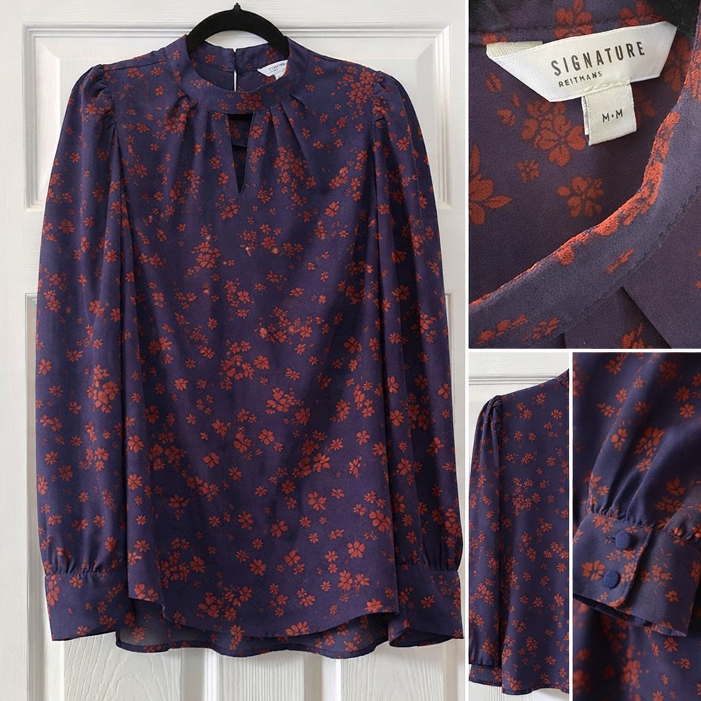 🦋Signature Reitmans Floral Blouse – Size M